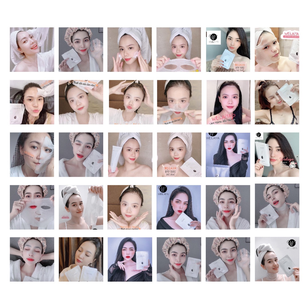 [Giá Dùng Thử] Mặt Nạ Trắng Da Weilaiya Chính hãng Bổ Sung Nước Dưỡng ẩm Da Trắng Hồng Rực Rỡ - Hộp 28 Miếng (Sẵn SLL) | BigBuy360 - bigbuy360.vn