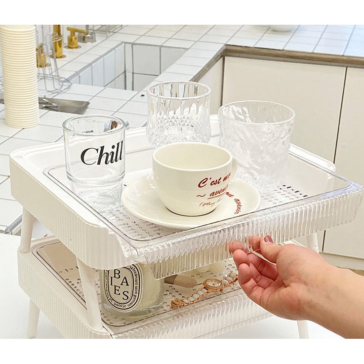 1 chiếc Kệ bếp Tủ đựng cốc gia đình Máy tính để bàn đa chức năng Giá để đồ Hydrogen065