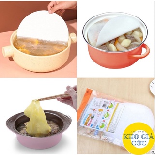 Giấy hút dầu mỡ thức ăn, giấy thấm dầu thực phẩm váng dầu mỡ Gói 12 TỜ