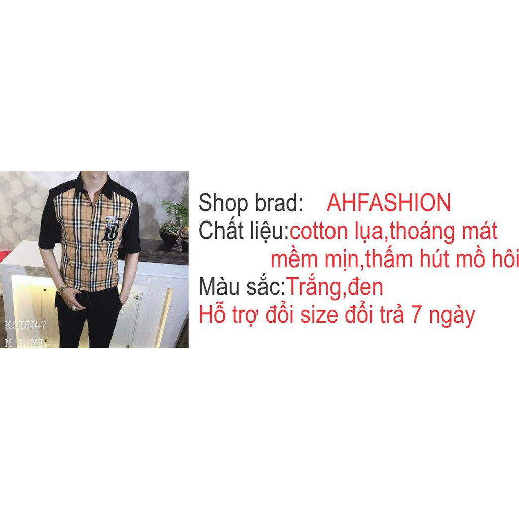 Áo sơ mi nam dài tay 2 màu họa tiết kiểu BBR đẹp mẫu mới nhất AHFASHION | BigBuy360 - bigbuy360.vn