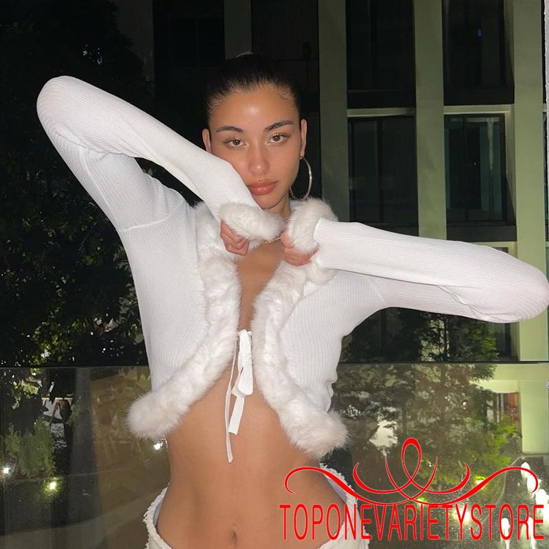Áo khoác cardigan tay dài cổ chữ V màu sắc nhã nhặn cho nữ