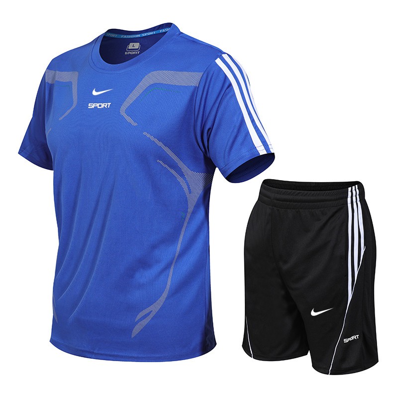Nike Set Áo Thun Và Quần Short Thể Thao Thời Trang Mùa Hè Cho Nam Nữ