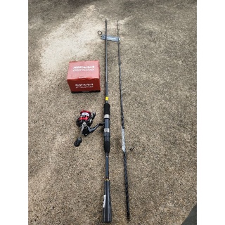  combo cần lure daiwa crossfire X. máy shimano sienna 2500 
