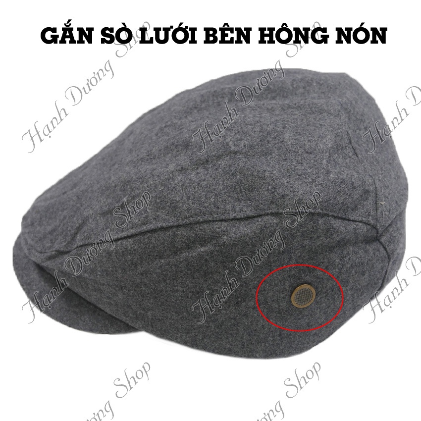 Mũ beret nam, nón beret nam nón ông già mũ kết mỏ vịt mũ kết ông già bít đuôi không có logo chất liệu mềm mại thoáng mát