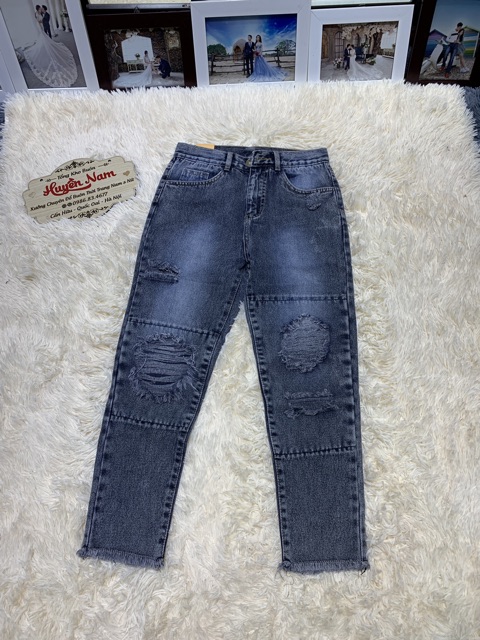 quần baggy rách nhiều tua gấu mã 132