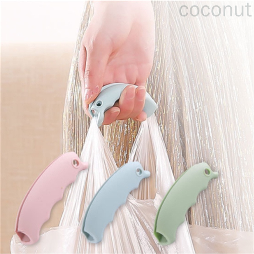 Set 2 Quai Xách Túi Mua Sắm Bằng Silicon Chống Trượt Tiện Dụng