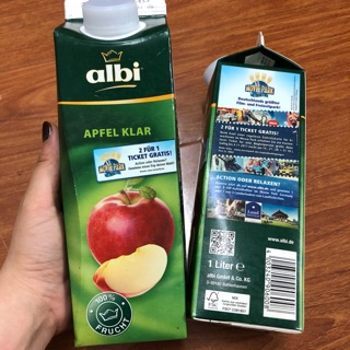 Combo 110k/2 chai nước ép táo nguyên chất của Đức