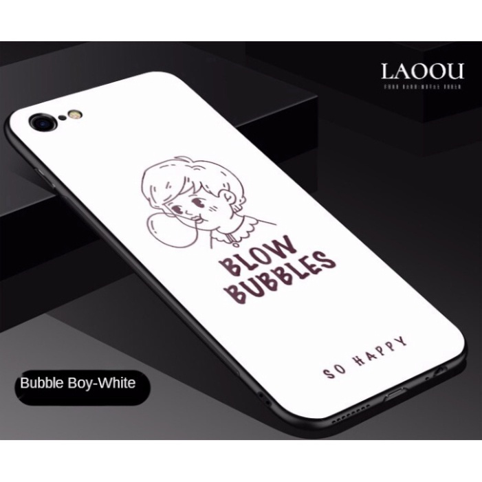 Ốp lưng iphone 6, 7, 8 Plus, X, XS, XR, XSMAX, 11, 11PRO, 11 PROMAX, 12, 13 PROMAX cậu bé thổi kẹo cao su thiên nhiên BẰ