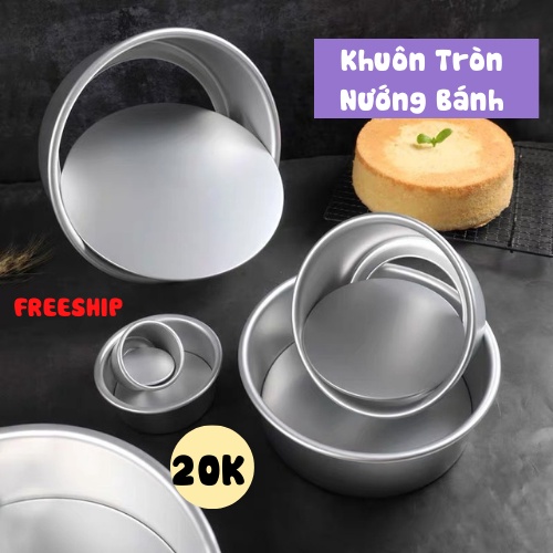 Khuôn Tròn Nướng Bánh, Khay Nướng Bánh Nhôm Chịu Nhiệt Tốt KHO GIA DỤNG HOÀNG ANH