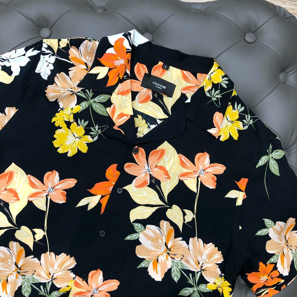 Áo Sơ Mi Nam Dài Tay TOUCHME Flower Yellow Shirt | BigBuy360 - bigbuy360.vn