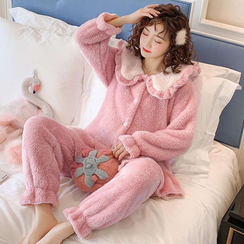 [RẺ VÔ ĐỊCH] Đồ Ngủ Bông Cute Nữ Uzzang - Bộ Ngủ Bông Ấm Áp Mặc Tết Siêu xinh Hàn Quốc DN020 có 10 mẫu [CÓ SĂN] | BigBuy360 - bigbuy360.vn