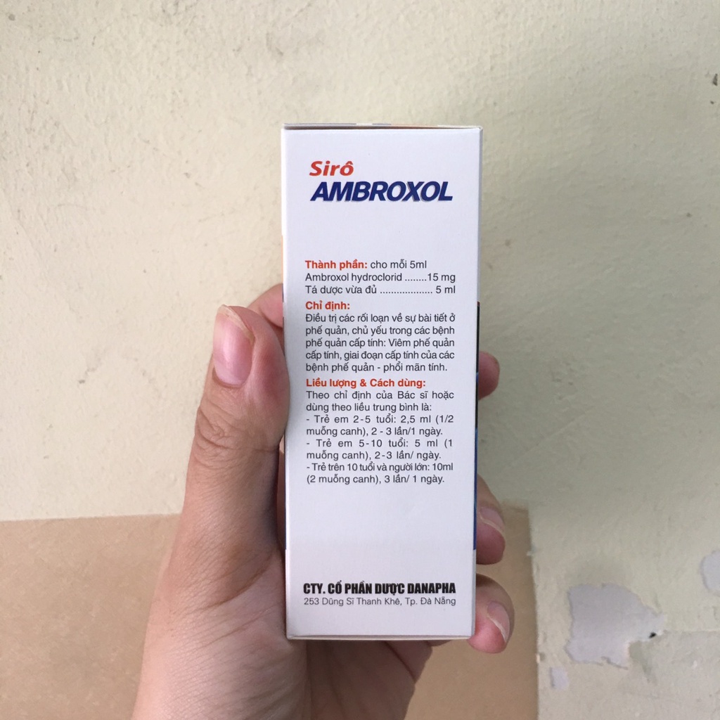 Siro tiêu nhầy Ambroxol 60ML
