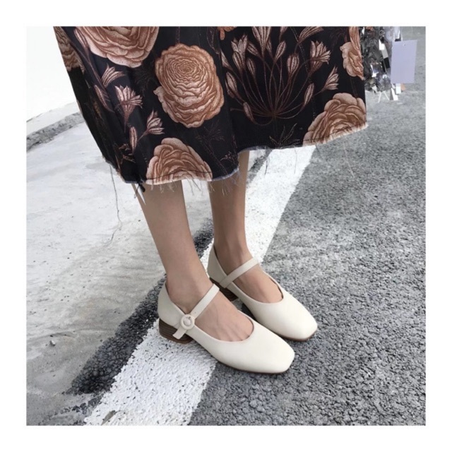 🌟Giày Búp Bê Trắng Da Mềm🌟Cô Nàng Kiêu Kì Giữa Tiết Trời Thu🌟 | BigBuy360 - bigbuy360.vn