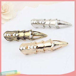  - - Nhẫn Đeo Khớp Ngón Tay Bản To Có Thể Điều Chỉnh Phong Cách Punk Gothic Cho Cospaly