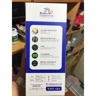 Tông đơ cắt tóc chuyên nhệp Korea KMD-666