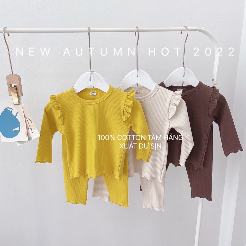 SET 3 BỘ CÁNH TIÊN COTTON TĂM BÉ GÁI