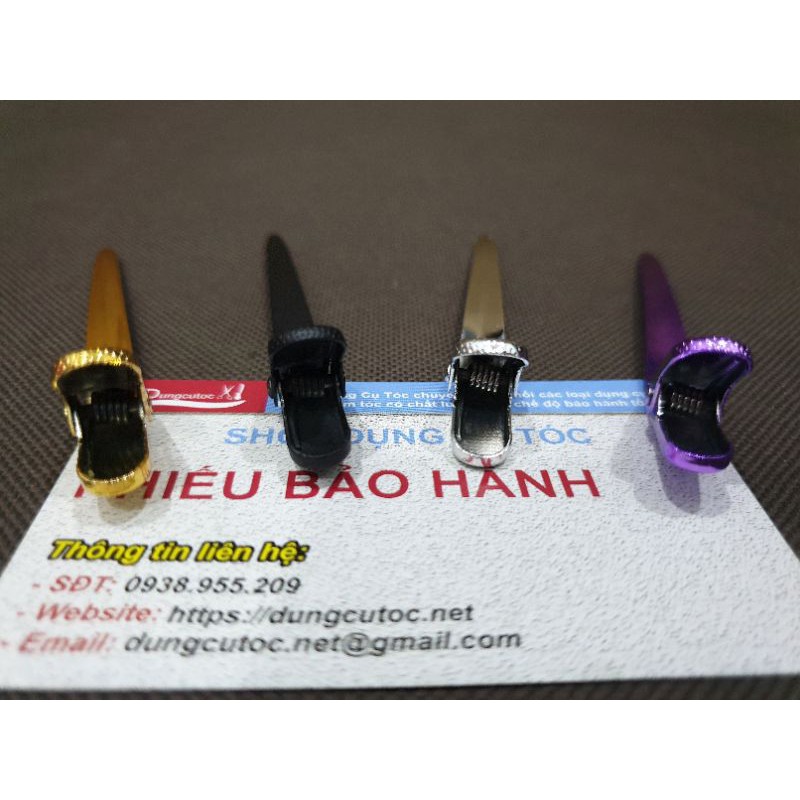 Kẹp Vịt Kim Loại Cao Cấp 8.8cm, Bộ 6 Kẹp Vịt Màu Si Mạ Loại Tốt.(Ảnh thật)