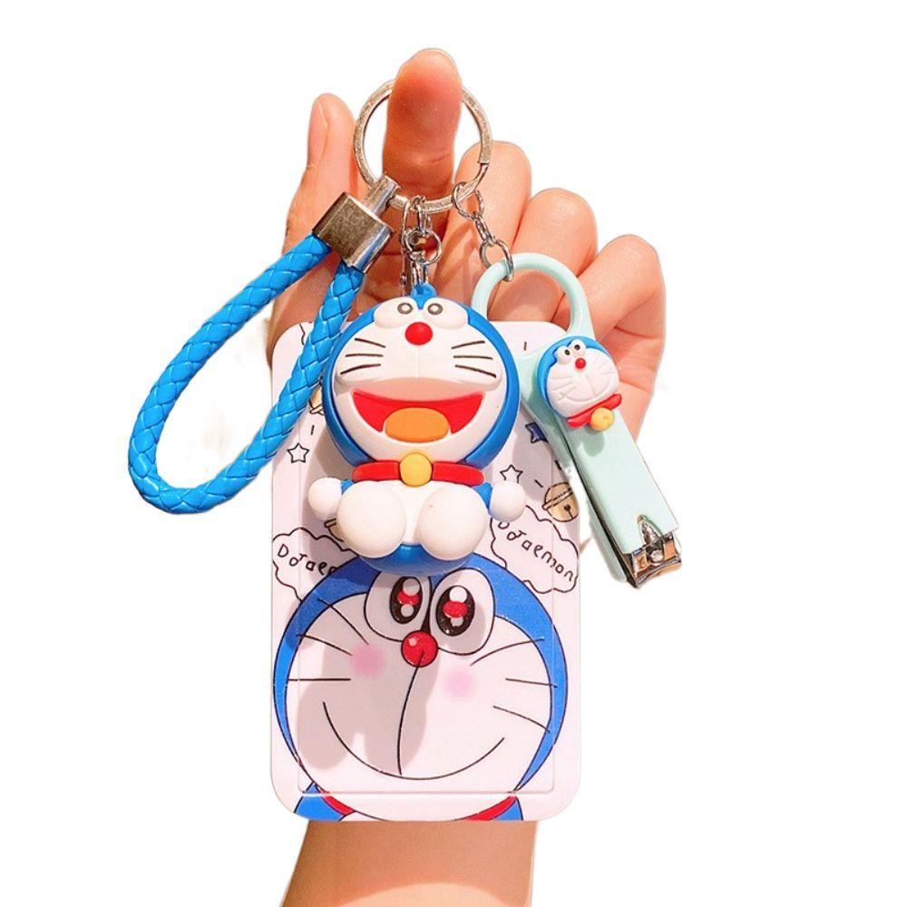 REBUY1 Vỏ Bảo Vệ Chìa Khóa Họa Tiết Doraemon Dễ Thương Cho Học Sinh