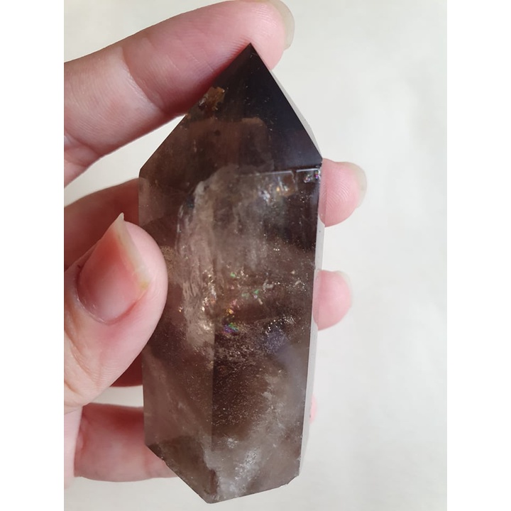 Thach anh khói dạng trụ smoky quartz 88 gram