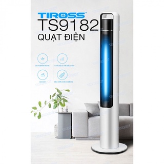 [Hỏa tốc 1 giờ] Quạt Tháp Tiross TS9181 | TS9182 có khiển 45W, hàng chính hãng, BH 12 tháng