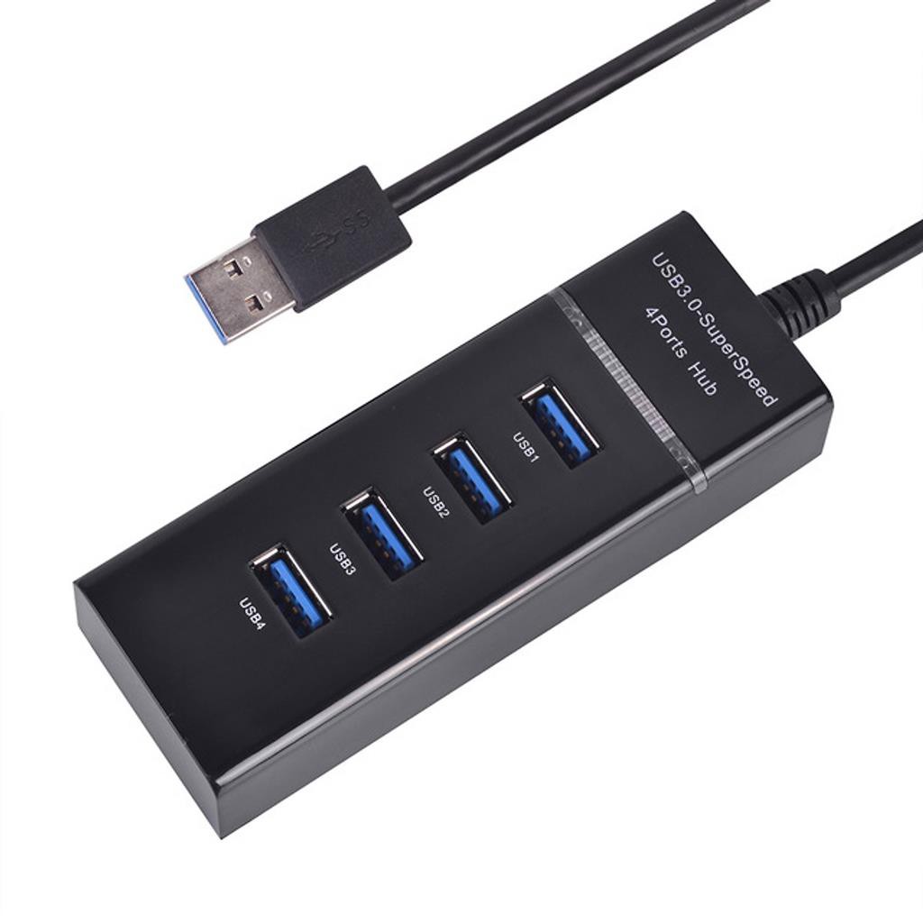 Hub Chia 4 Cổng USB 3.0 -Chuyển dữ liệu tốc độ cao lên tới 5Gbps - Dây dài 30cm ( Màu Ngẫu Nhiên ) -dc3842