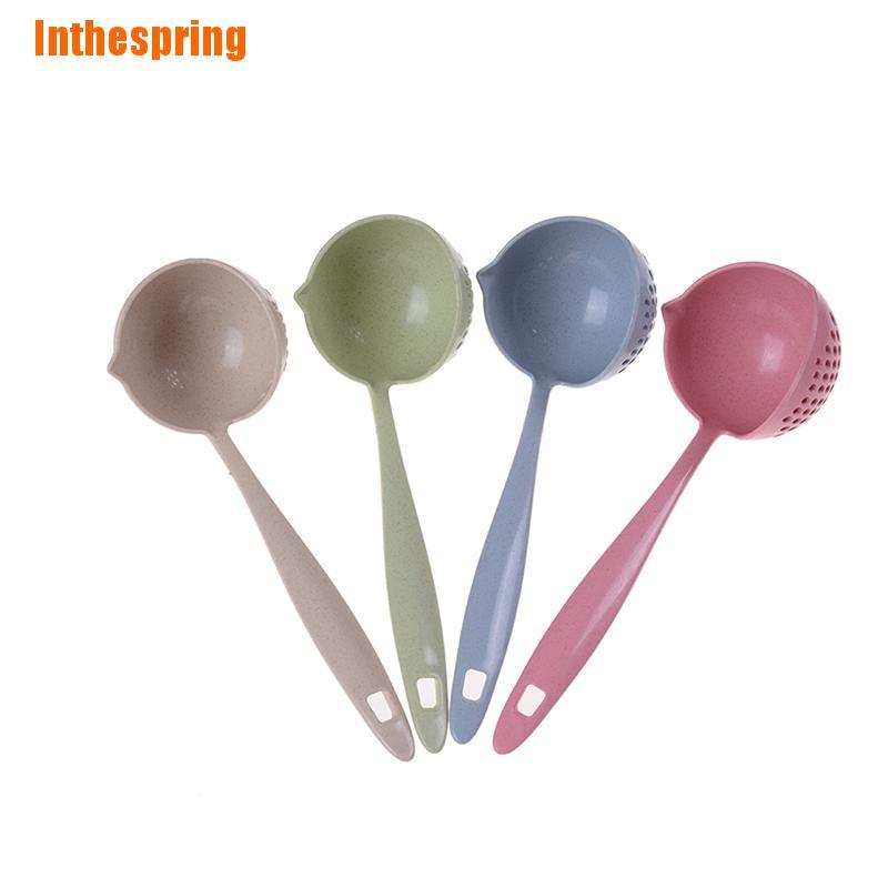 Muỗng Múc Canh Cán Dài 2 Trong 1