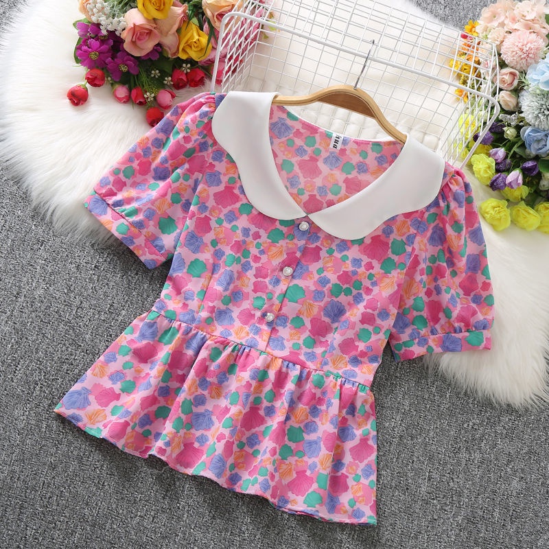 Áo Sơ Mi Chiffon Họa Tiết Hoa Thời Trang Sành Điệu Cho Nữ  tao bao