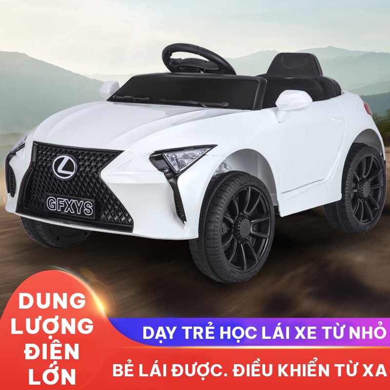 Xe ô tô điện trẻ em giúp trẻ tập lái từ nhỏ Thân xe rộng rãi Tải trọng lên đến 50Kg Nâng cấp bình điện lớn hơn lâu hơn