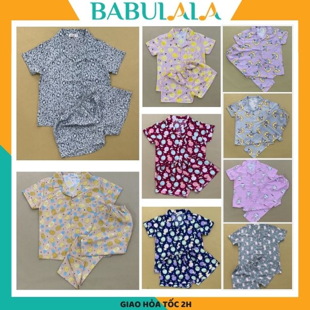 Đồ Bộ Ngủ Nữ Pijama 45-75kg Bigsize Chất Liệu Lụa Satin/ Kate Bộ Ngủ Mặc Nhà-BABULALA-P01