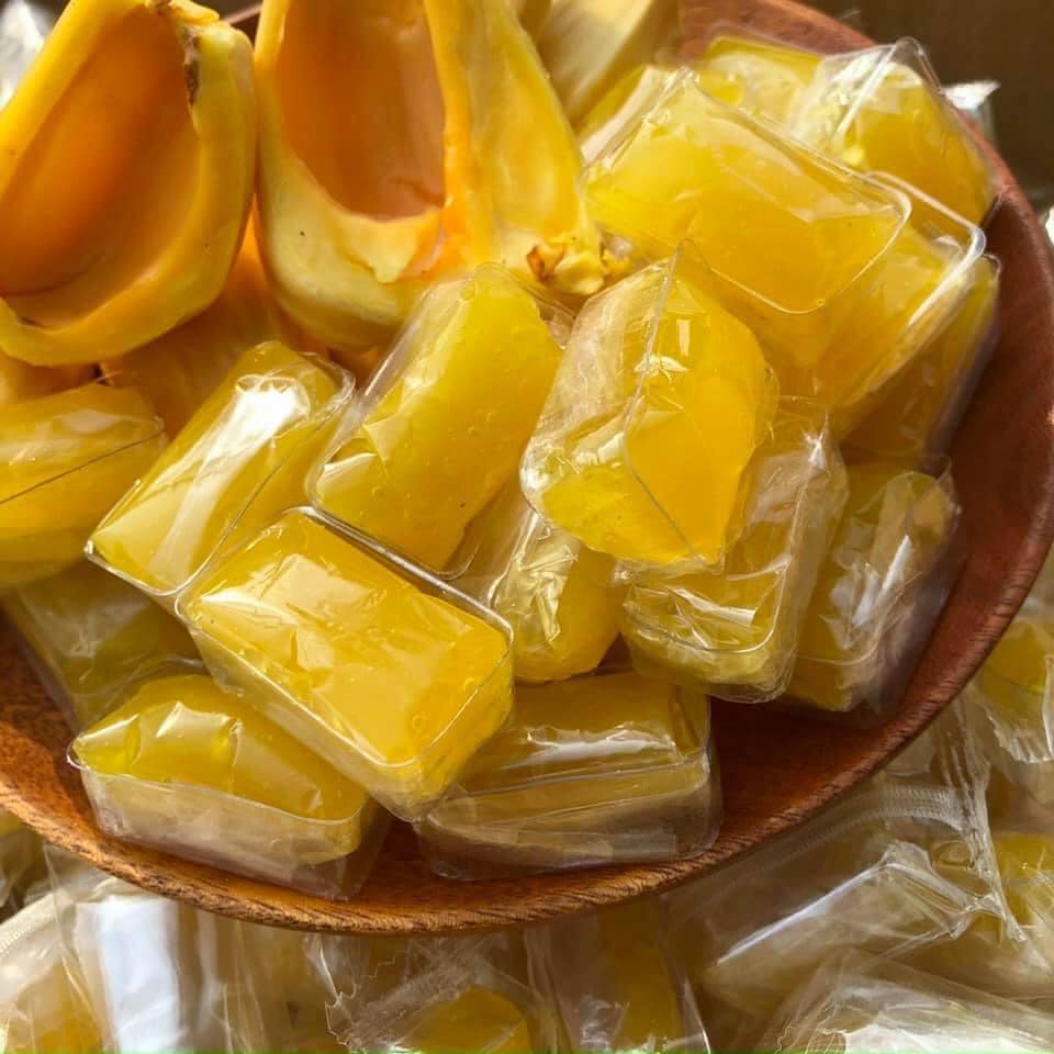 [Có sẵn] [Ảnh thật]  Mứt Mít sấy dẻo ( dạng viên )_HŨ 500GRAM_TRAMSHOP1993