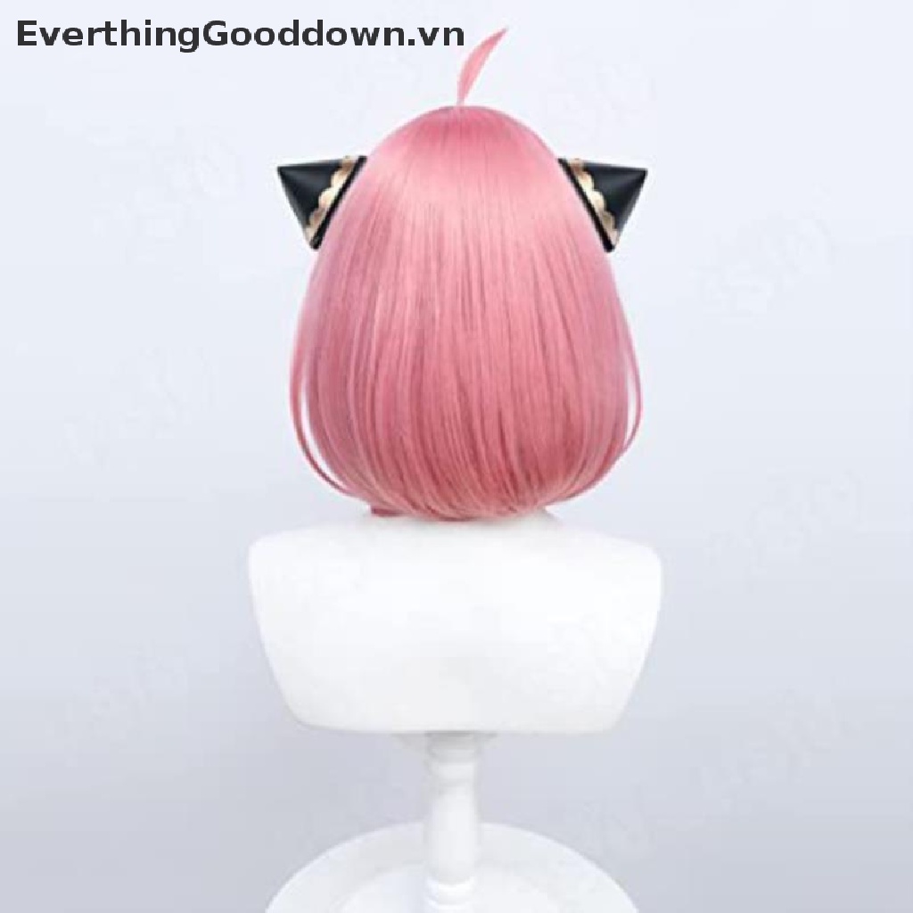 Bộ Tóc Giả Ngắn Màu Hồng Hóa Trang Nhân Vật Anya Forger
