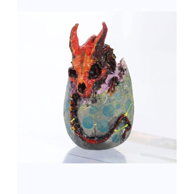 Khuôn Silicone Làm Mặt Trang Sức Hình Quả Trứng Rồng