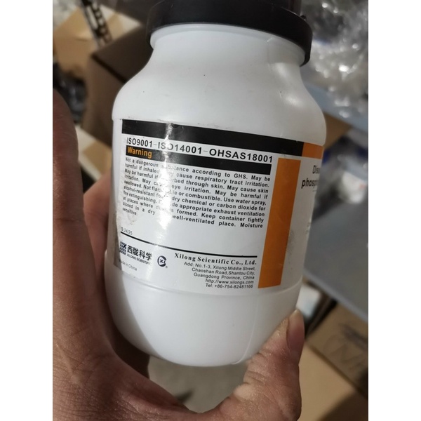 Hóa chất Disodium hydrogen phosphate dodecahydrate CAS 10039-32-4 Na2HPO4 12H2O chai 500g natri hydro photphat Xilong