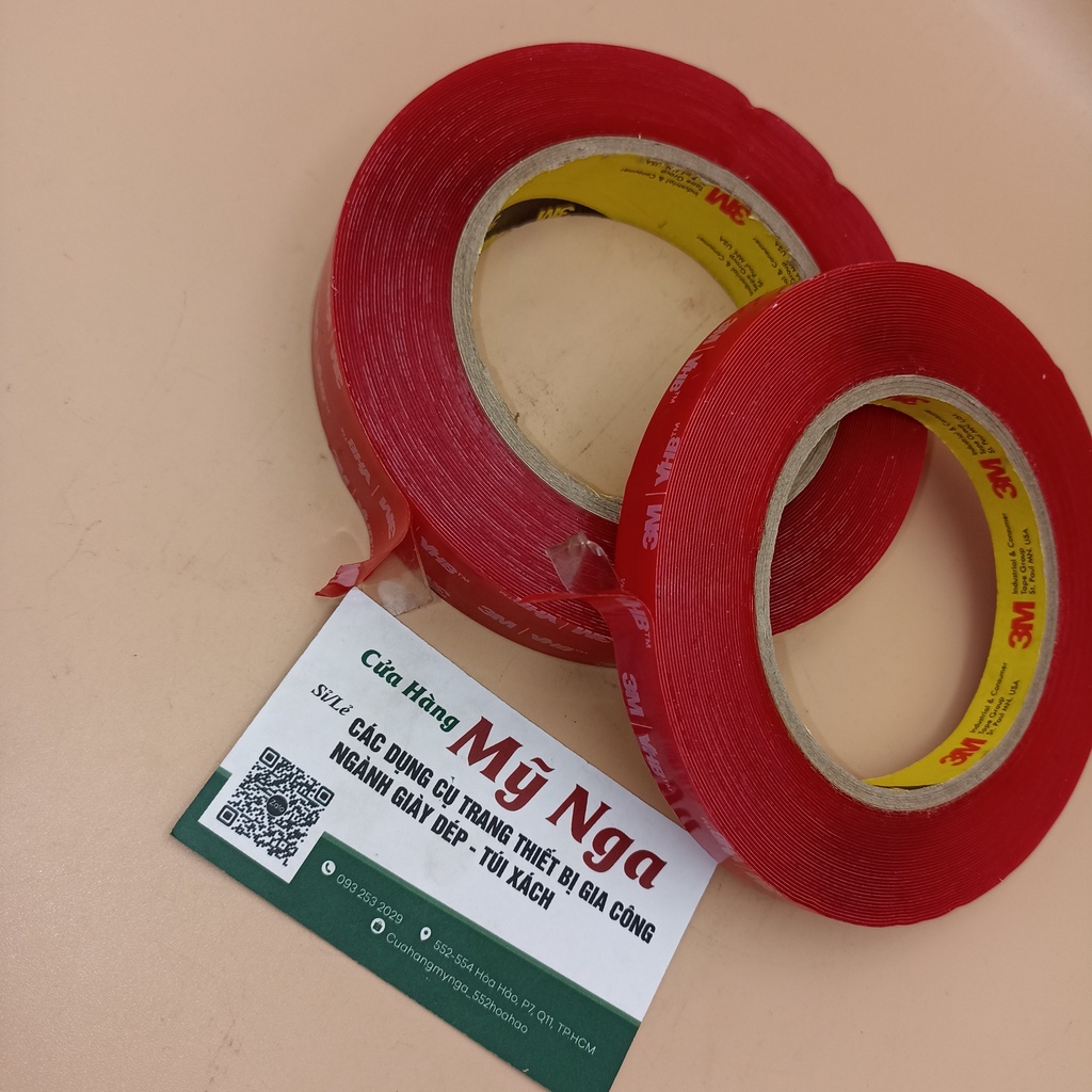 Băng keo 3M màu trong suốt siêu dính - dán 2 mặt tiện dụng