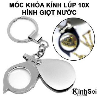 Kính lúp móc khóa 10x hình giọt nước