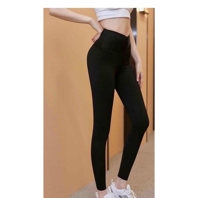 Quần legging nữ LENCY chất umi cao cấp 4 chiều