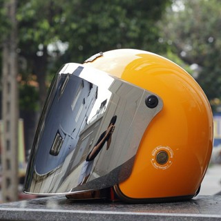 Kính flats gắn nón bảo hiểm 3/4-Kính 7 màu royal