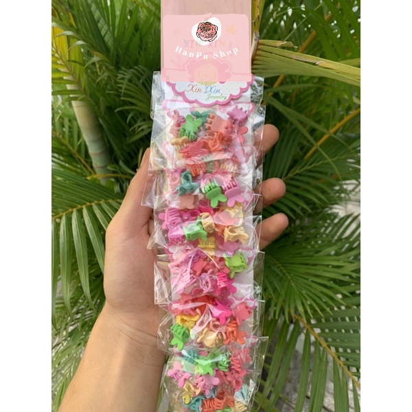Set 10 Kẹp Tóc Mini Cho Bé Siêu Dễ Thương, Kẹp Tóc Nữ Mini