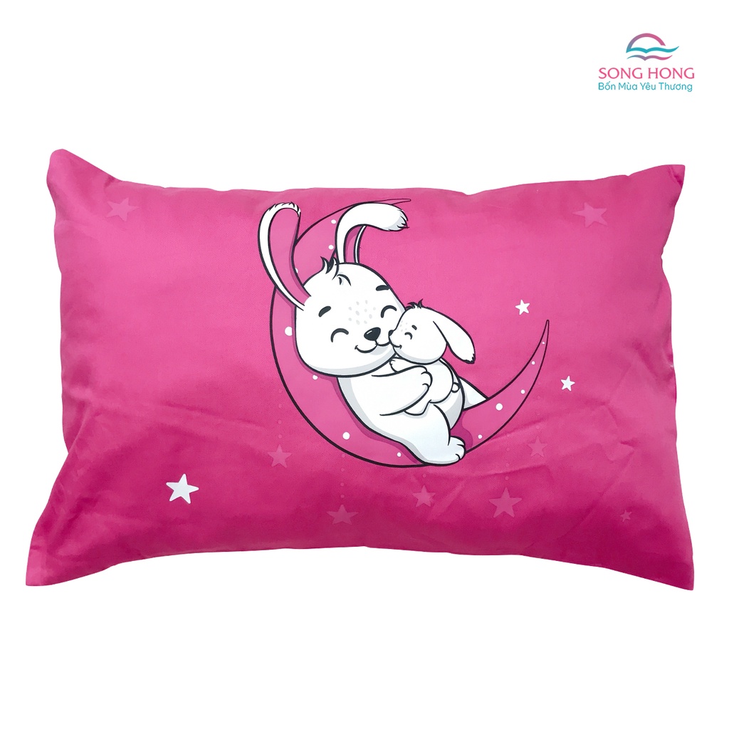 Gối trẻ em Sông Hồng 32x50cm, 40x58cm chất cotton