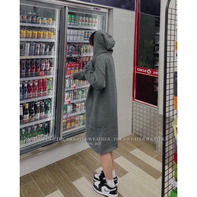 CARDIGAN MŨ DÀI KHOÁC LEN DÀI HÀN QUỐC