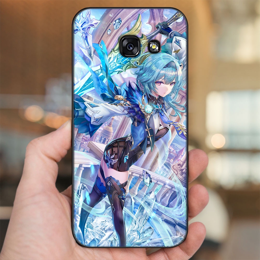 Ốp lưng Samsung A3 2017, A5 2017, A7 2017 viền đen in hình Eula Genshin Impact