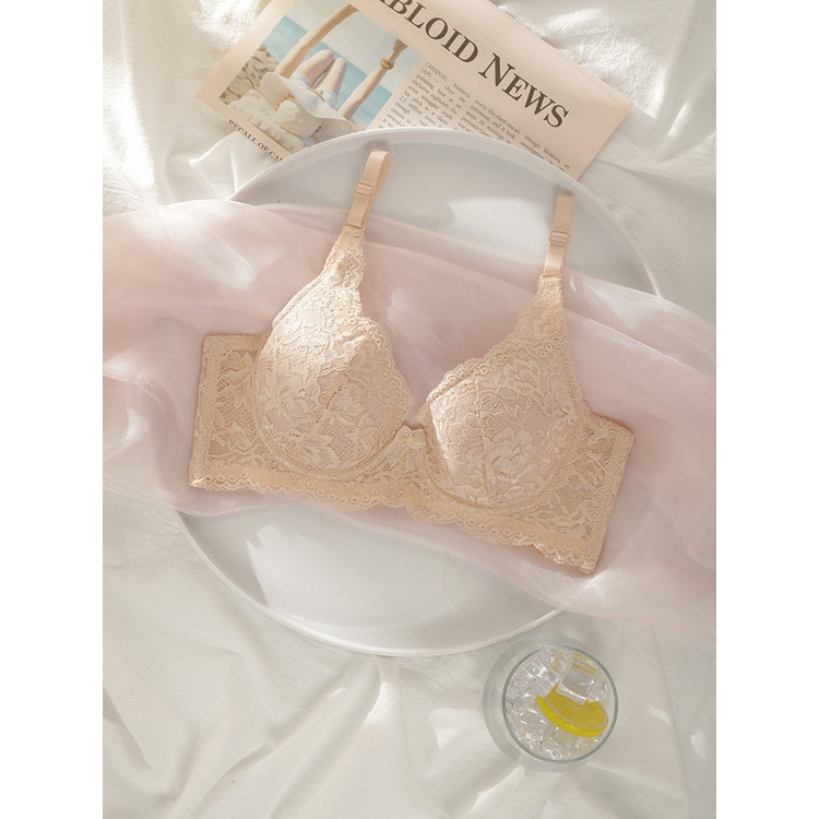 Áo ngực ren hoa cài sau Chichi Bra áo lót đệm mỏng có gọng nâng ngực thoải mái mềm mại - 968