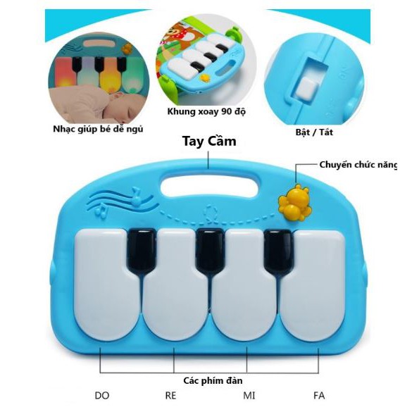 Thảm Nhạc Piano Bách Thú Ngộ Nghĩnh Cho Bé