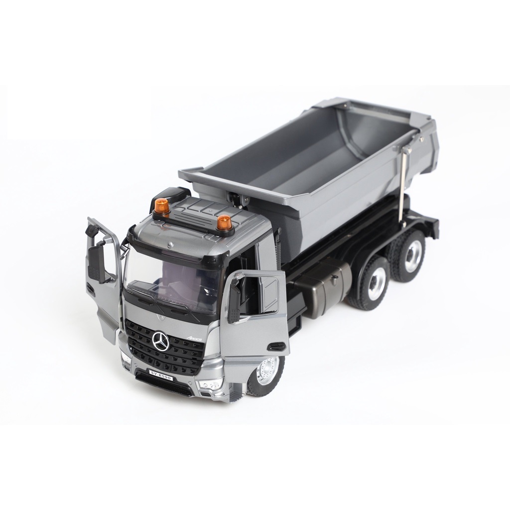 Mô hình xe tải ben công trình điều khiển từ xa Mercedes-Benz e590-003, đồ chơi RC e 590 tỷ lệ 1/20 sóng 2.4GHz xa 100m