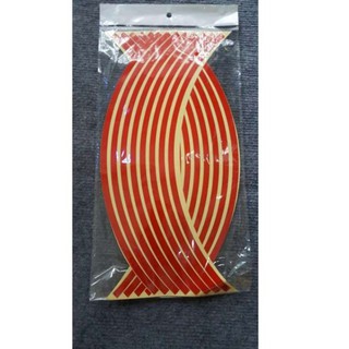 Bộ decal phản quang dán mâm xe máy, ô tô Màu Đỏ 206635 [SKM]