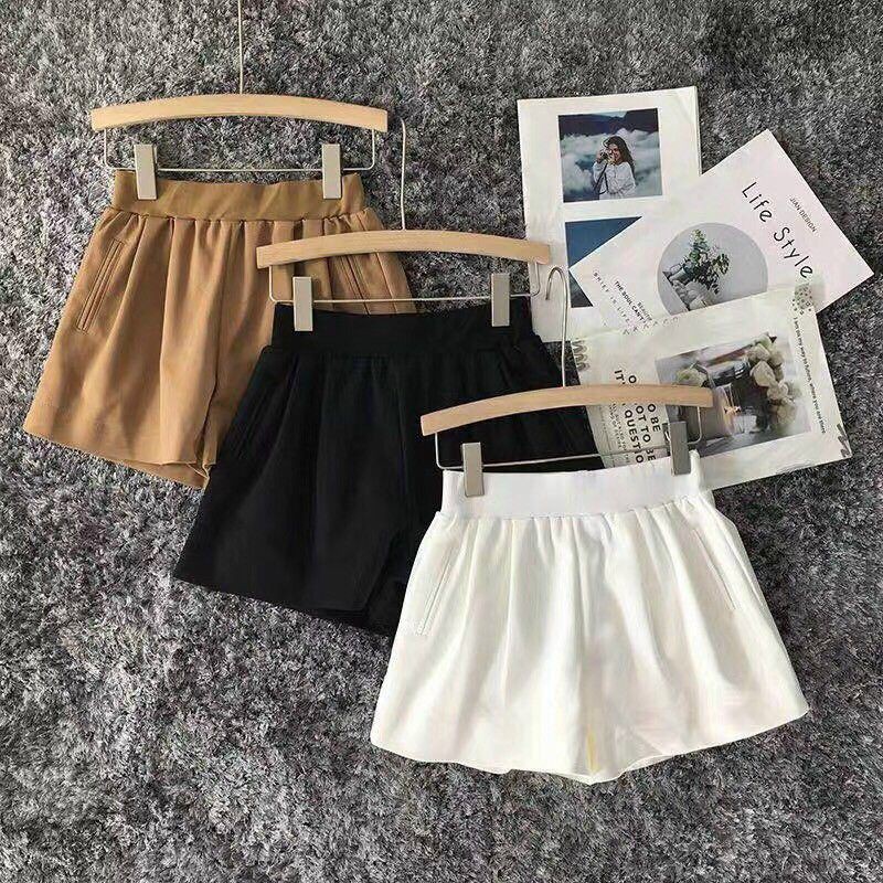 Quần sooc thô cạp chun hàng QC