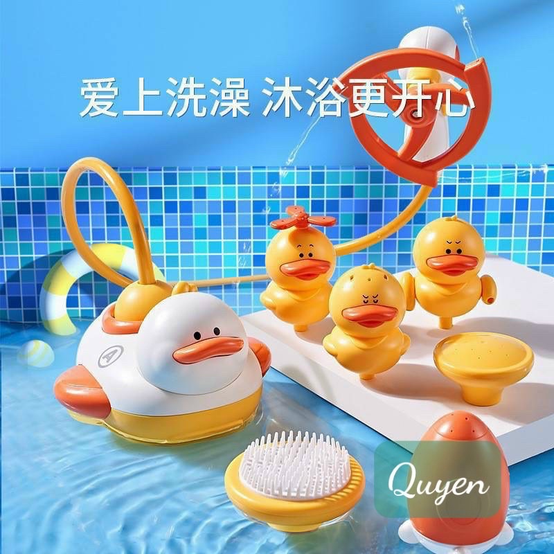 Bộ đồ chơi vịt phun nước nhà tắm