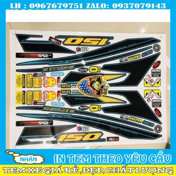 Tem rời ex 150 chỉ xanh đen