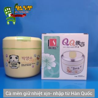Cà mên giữ nhiệt 2 ngăn inox Hàn Quốc