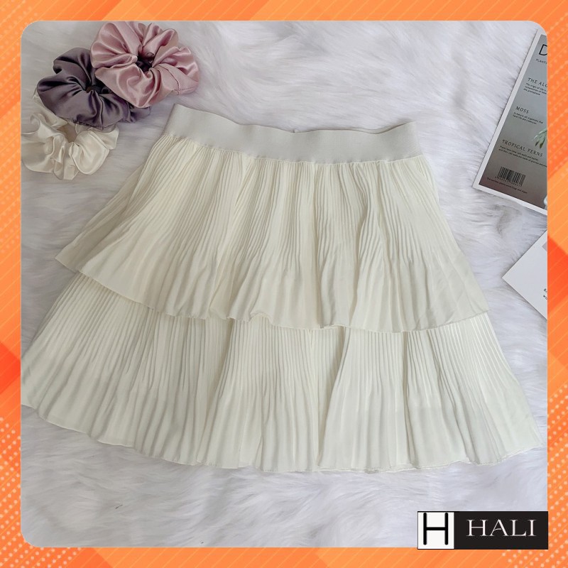 Chân váy 2 tầng thời trang nữ von nhún tầng bèo HALI 2 tầng kèm lót váy xinh | BigBuy360 - bigbuy360.vn